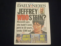 2020 JULY 11 NEW YORK DAILY NEWS NEWSPAPER - ROGER STONE SENTENCES COMMUTED