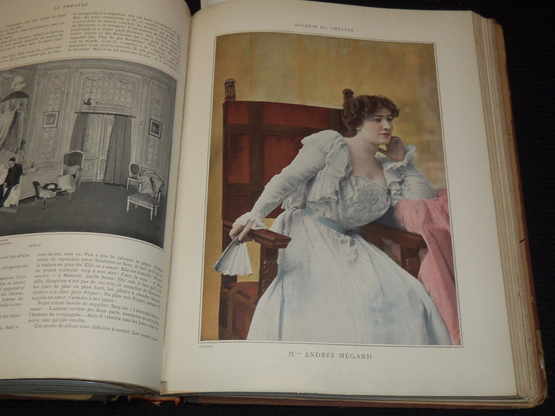 1901 JANUARY-JUNE LE THEATRE MAGAZINE BOUND VOLUME - 12 ISSUES - KD 2657D