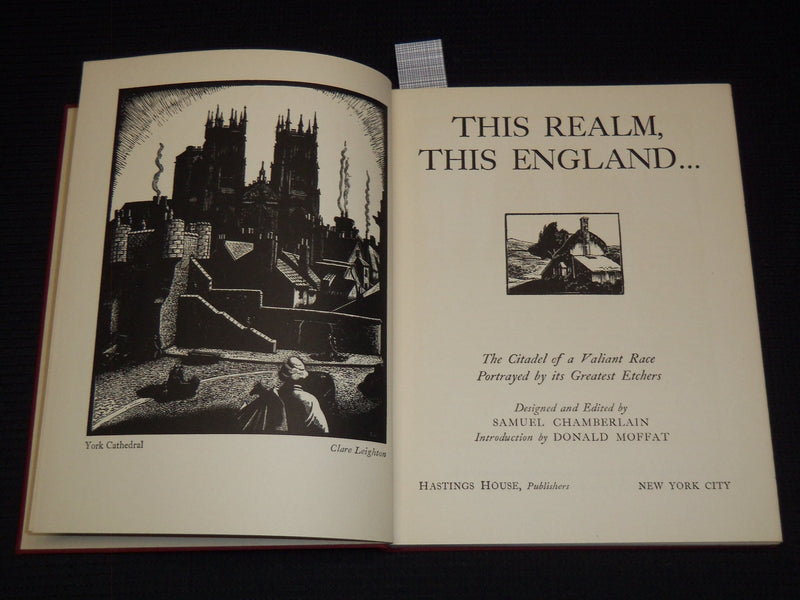 1941 THIS REALM THIS ENGLAND HARDCOVER BOOK BY CHAMBERLAIN - INSCRIBED - KD 7777