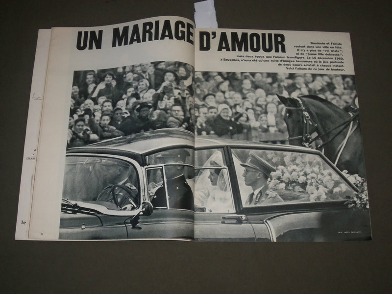1960 DECEMBER 24 JOURS DE FRANCE MAGAZINE - LE BONHEUR DE FABIOLA - SP 8555