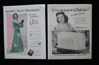 1940'S-1950'S LINDA DARNELL MAGAZINE ADVERTISEMENTS - LOT OF 33 - O 3795