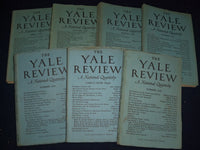 1928-1946 THE YALE REVIEW MAGAZINE LOT OF 7 - NICE ARTICLES & ADS - WR 748