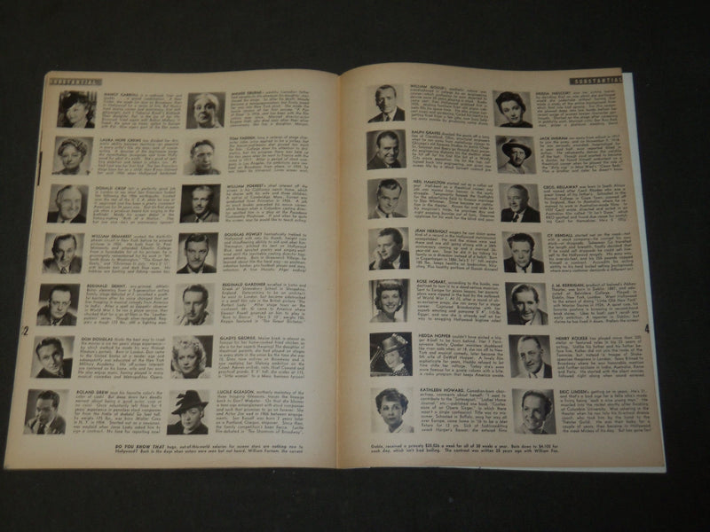 1942 HOLLYWOOD WHO'S WHO MOVIE MAGAZINE - SHIRLEY TEMPLE COVER - M 278