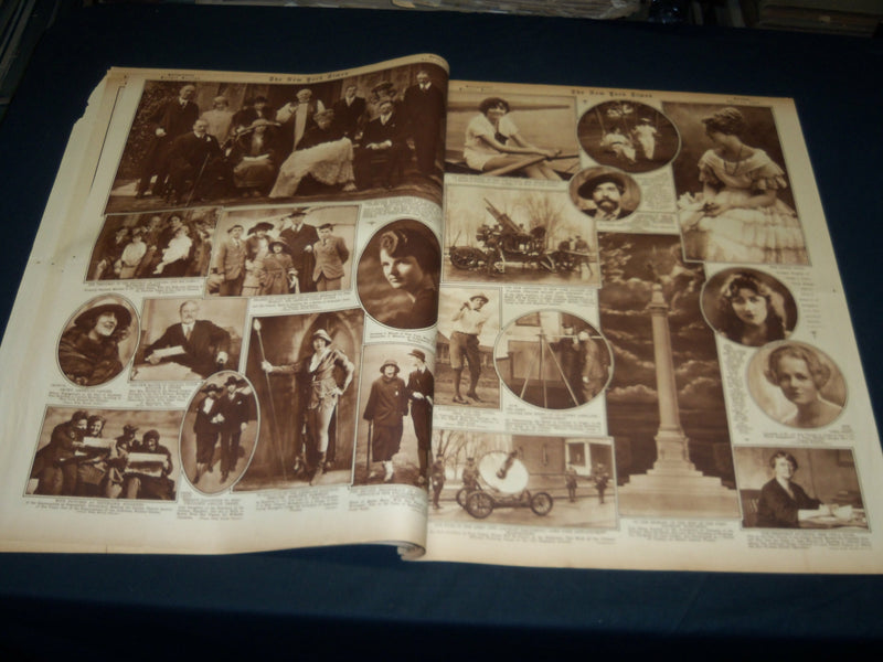 1923 APRIL 15 NEW YORK TIMES PICTURE SECTION - BERNHARDT FUNERAL - NT 8884