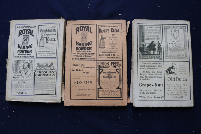 1894-1920 HARPER'S MONTHLY MAGAZINE - LOT OF 9 - O 3491