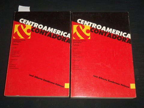 1989 CENTROAMERICAN Y CONTRADORA 2 VOLUMES SIGNED - JOSE VELASCO - KD 5293N