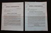 1974 AFRICA CONFIDENTIAL NEWSLETTER - LOT OF 20 - K 2410