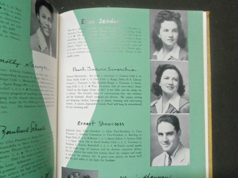 1943 NJ STATE TEACHERS COLLEGE YEARBOOK - MEMORABILIA - NEWARK - YB 568