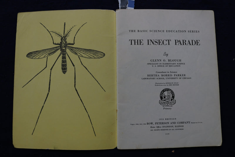 1950'S BIRDS & INSECT PARADE SOFTCOVER BOOKS BY BERTHA PARKER - LOT OF 2- K 1376