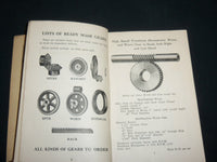 1935 GRANT GEAR WORKS CATALOGUE - WORM REDUCTION UNITS - BOSTON - J 6586