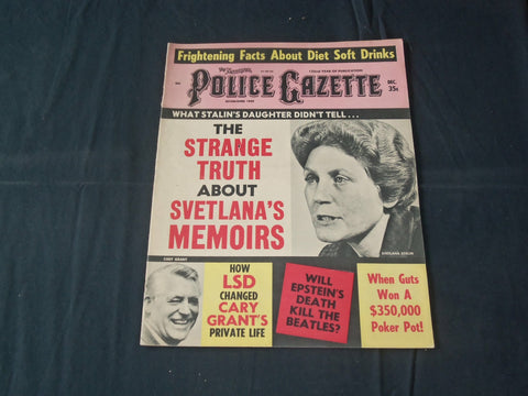 1967 DECEMBER THE NATIONAL POLICE GAZETTE MAGAZINE - SVETLANA STALIN - B 5731