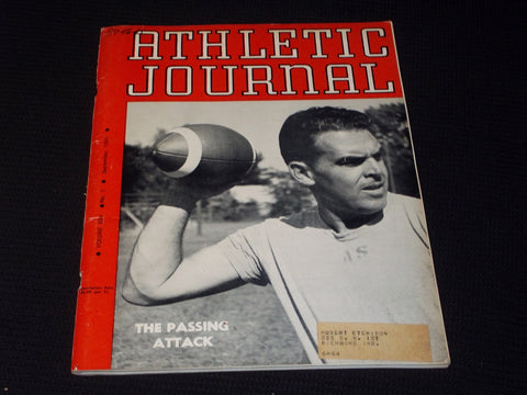 1963 SEPTEMBER ATHLETIC JOURNAL MAGAZINE - THE PASSING ATTACK COVER - E 6380
