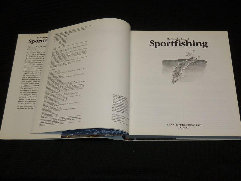 198 8 THE COMPLETE BOOK OF SPORTFISHING BOOK BY GORAN CEDERBERG - R 709Y