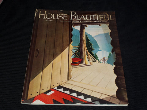 1936 JULY HOUSE BEAUTIFUL MAGAZINE BEAUTIFUL FRONT COVER & PHOTOS - E 2743