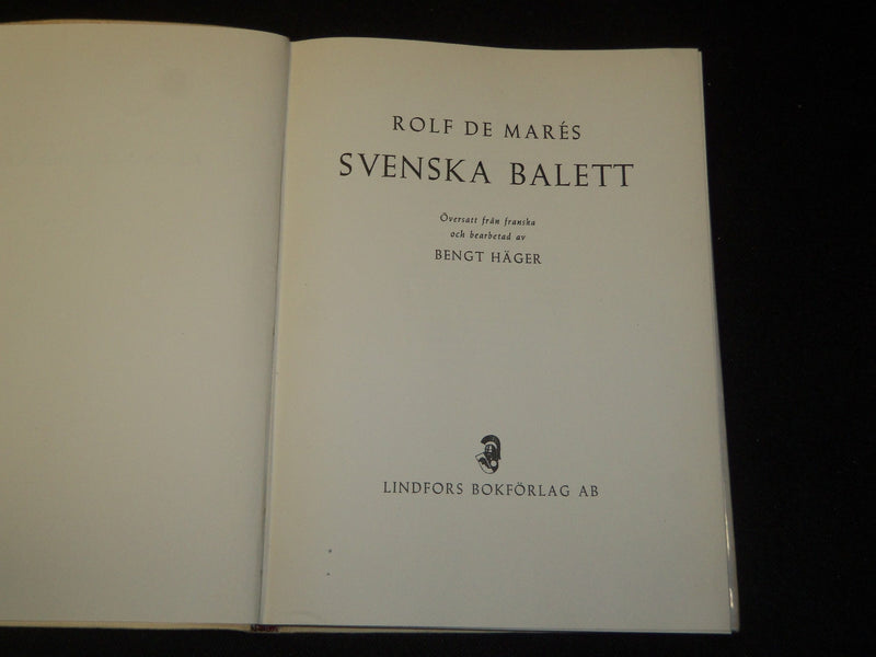 1947 ROLF DE MARES SVENSKA BALETT TORSTEN LINDFORS INSCRIPTION HAGER - KD 5838