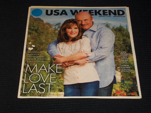 2014 FEBRUARY 7 USA WEEKEND MAGAZINE - DR PHIL & ROBIN COVER - E 4963