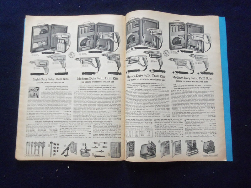 1956-1957 MONTGOMERY WARD POWR-KRAFT POWER TOOL CATALOG - J 8488