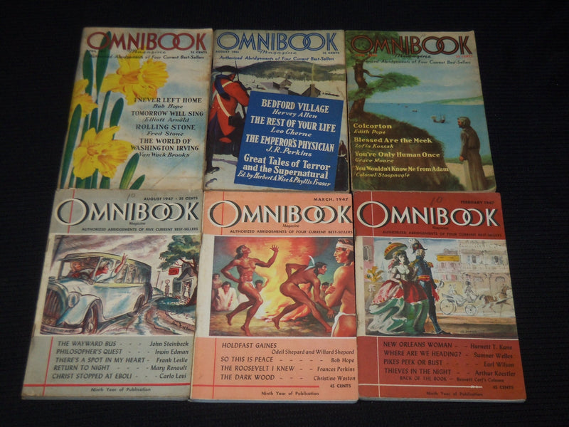 1944-1956 OMNIBOOK MAGAZINE LOT OF 11 ISSUES - DIGEST SIZE - O 1134A