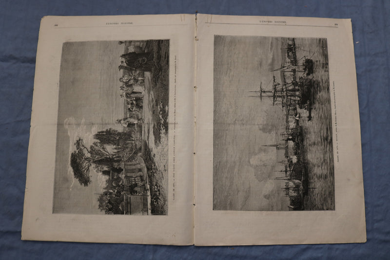 1875 JUNE 19 L'UNIVERS ILLUSTRE - REVUE A LONGCHAMP - FRENCH - NP 8563