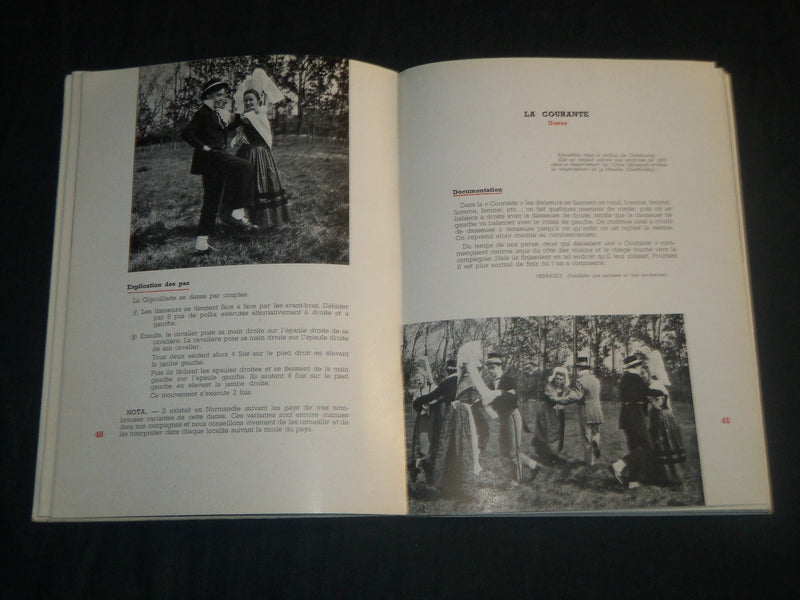 1950 25 DANSES NORMANDES FRENCH BOOK BY JEANNE MESSAGER - NICE PHOTOS - KD 5716