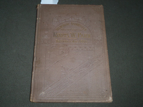 1881 EVARTS W. FARR MEMORIAL ADDRESS LIFE & CHARACTER BOOK - KD 4748