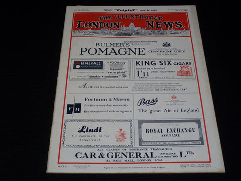 1956 MAY 19 ILLUSTRATED LONDON NEWS MAGAZINE NICE COVERS & ADS - E 4237