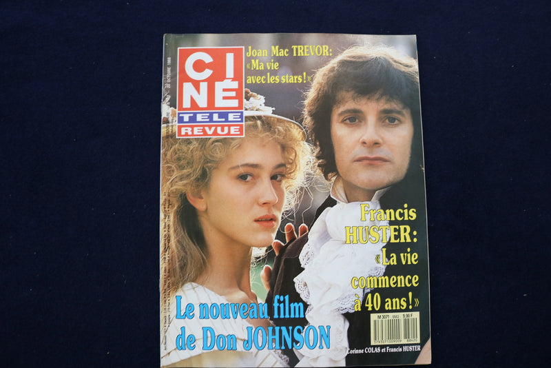 1988 OCT 20 CINE TELE REVUE MAGAZINE - C. COLAS-FRANCIS HUSTER COVER - E 12051