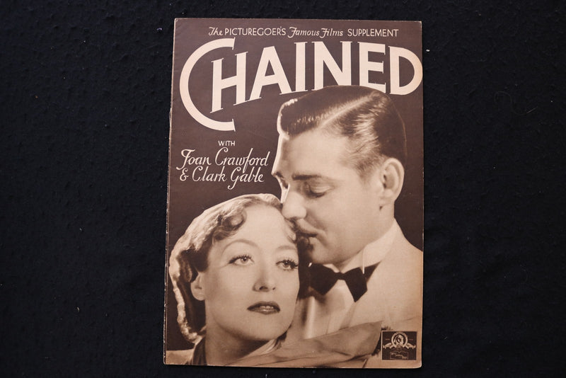 1934 CHAINED MAGAZINE - CLARK GABLE & JOAN CRAWFORD COVER - E 26091