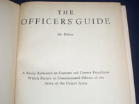 1942 THE OFFICERS' GUIDE - 8TH EDITION - NICE FOLD-OUTS - KD 1486