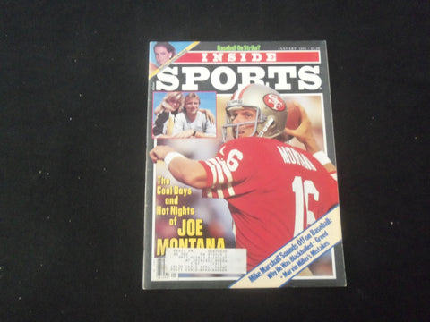 1985 JANUARY INSIDE SPORTS MAGAZINE - JOE MONTANA COVER - B 431N