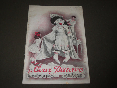 1800'S LA COUR BATAVE EXPOSITION DE BLANC FRENCH CATALOGUE - FR 1267