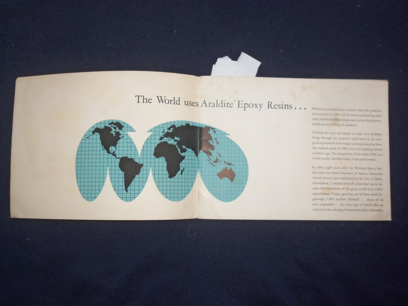 1960'S FIRST IN EPOXIES - CIBA - CATALOG - J 9764