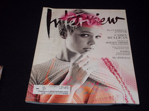 2010 APRIL INTERVIEW MAGAZINE - CAREY MULLIGAN FRONT COVER - E 13070
