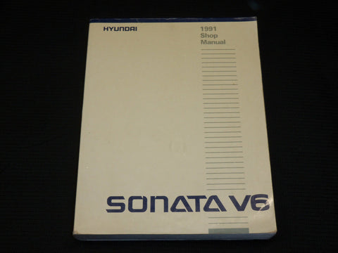 1991 HYUNDAI SONATA V6 SHOP MANUAL - SOFTCOVER - R 707A