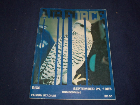 1985 SEPTEMBER 21 AIR FORCE VS RICE UNIVERSITY FOOTBALL PROGRAM - ST 1951K