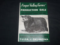 1951 ANGUS VALLEY FARMS ABERDEEN-ANGUS BREEDERS' CATTLE SALE CATALOG - J 9220