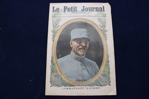 1916 OCT 8 LE PETIT JOURNAL SUPPLEMENT ILLUSTRE MAGAZINE -GEN MICHELER - NP 8783