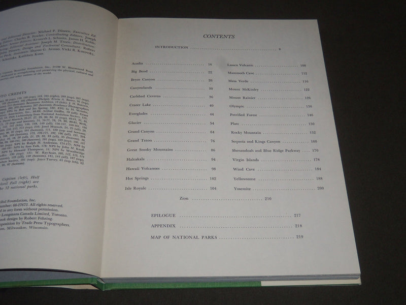 1966 THE NATIONAL PARKS OF AMERICA BOOK BY STEWART L. UDALL W/ SLIPCASE - R 250