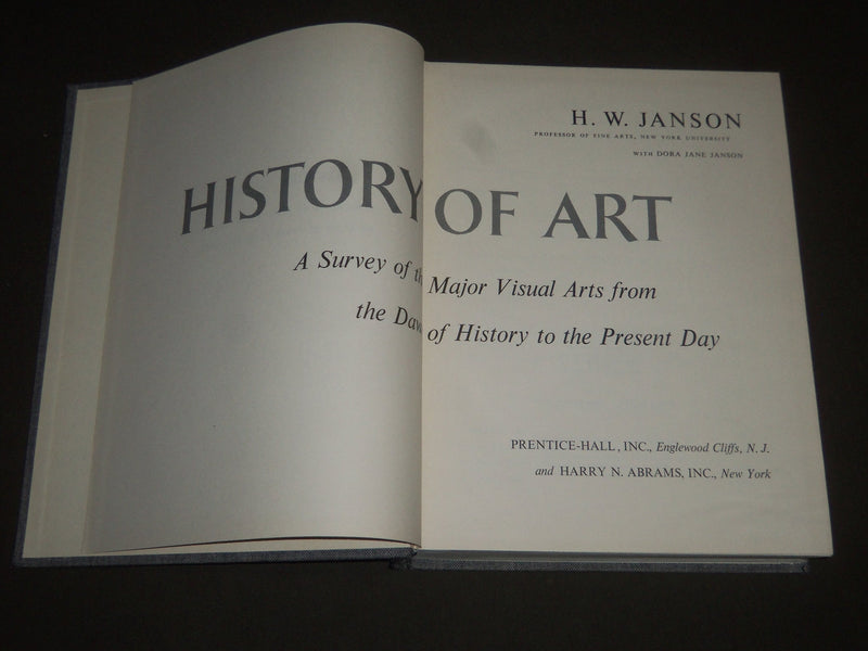 1964 HISTORY OF ART BY H. W. JANSON HARDCOVER BOOK - SIXTH PRINTING - I 1053