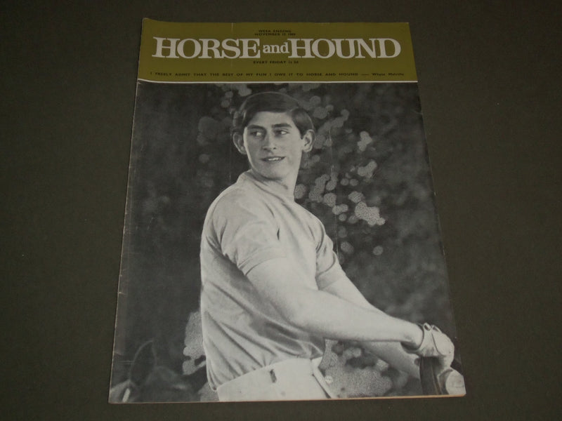 1969 NOVEMBER 15 HOURSE AND HOUND MAGAZINE - PRINCE CHARLES COVER - J 2646
