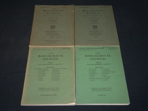 1938-1955 THE BIOCHEMICAL SOCIETY JOURNAL MAGAZINE LOT OF 4 ISSUES - WR 106H