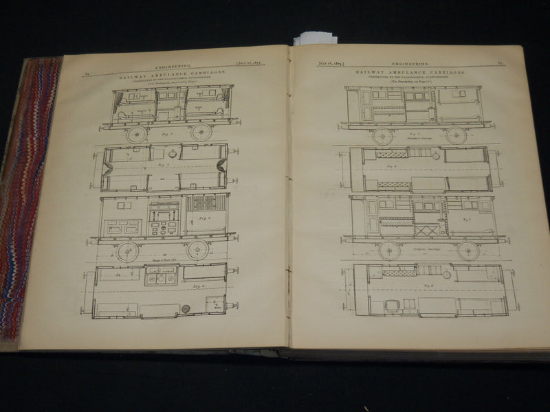 1845 JULY-DEC ENGINEERING JOURNAL BOUND VOLUME - CENTENNIAL EXPOSITION - KD 5935