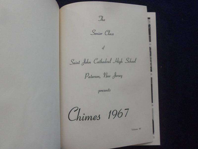 1967 CHIMES SAINT JOHN CATHEDRAL HIGH SCHOOL YEARBOOK - PATERSON, NJ - YB 3060