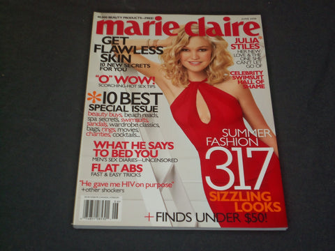 2006 JUNE MARIE CLAIRE MAGAZINE - JULIA STILES - SP 4599