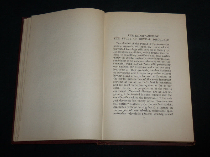 1921 SEXUAL PROBLEMS OF TO-DAY HARDCOVER BOOK BY WILLIAM J. ROBINSON - KD 7216