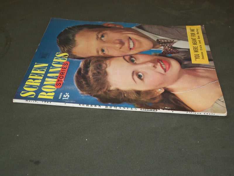 1948 MAR SCREEN ROMANCES STORIES MAGAZINE-JEANNE CRAIN & DAN DAILEY COVER- M 111