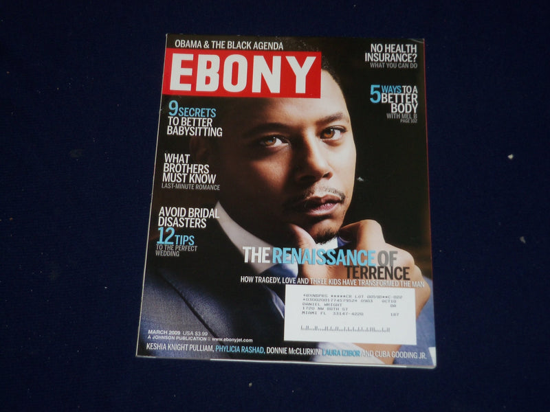 2009 MARCH EBONY MAGAZINE - TERRENCE HOWARD COVER - SP 9544