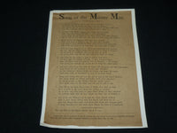 1875 SONG OF THE MINUTE MAN SINGLE PAGE - GEO R. CURWEN - MASSACHUSETTS - J 7000