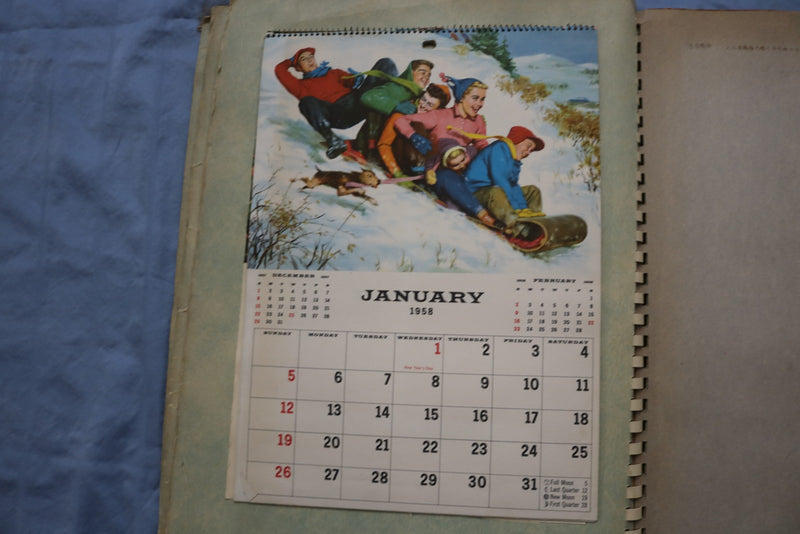 1957 AMERICA'S GREATEST LINE NATIONAL CALENDARS SAMPLE BOOK - KD 9583