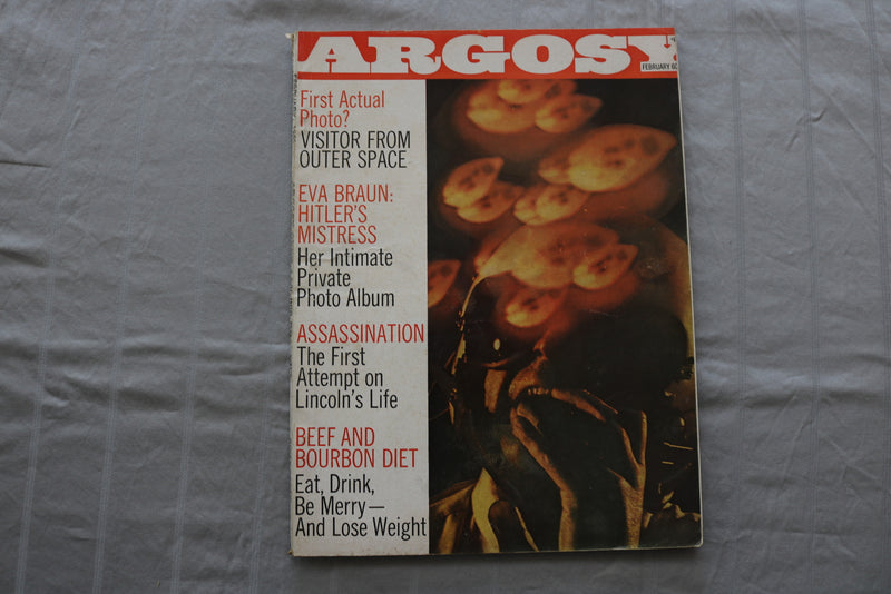 1969 FEBRUARY ARGOSY MAGAZINE - VISITOR FROM OUTER SPACE COVER - SP 6187S